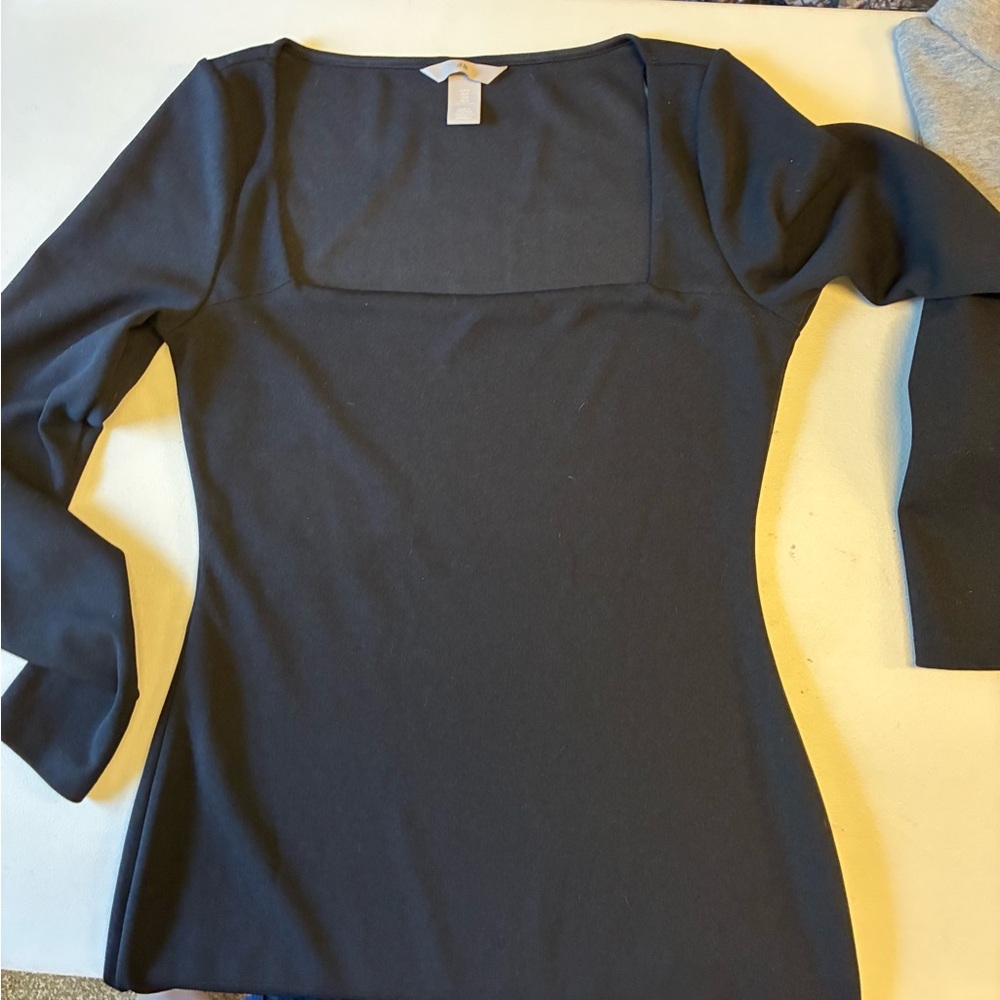 H&M Classic Black Long Sleeve Dress
